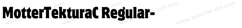 MotterTekturaC Regular字体转换
